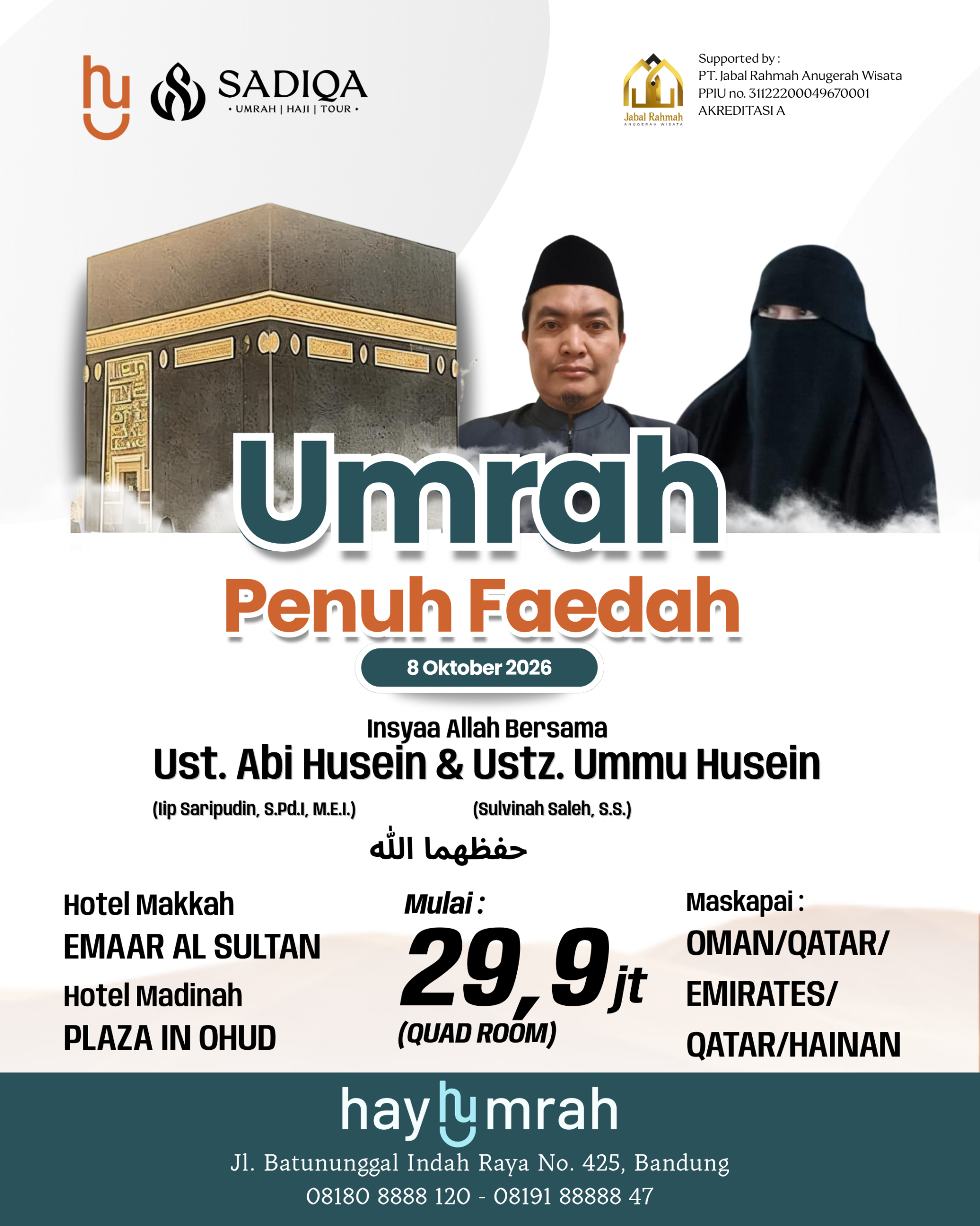 Umrah Penuh Faedah 8 Oktober 2026