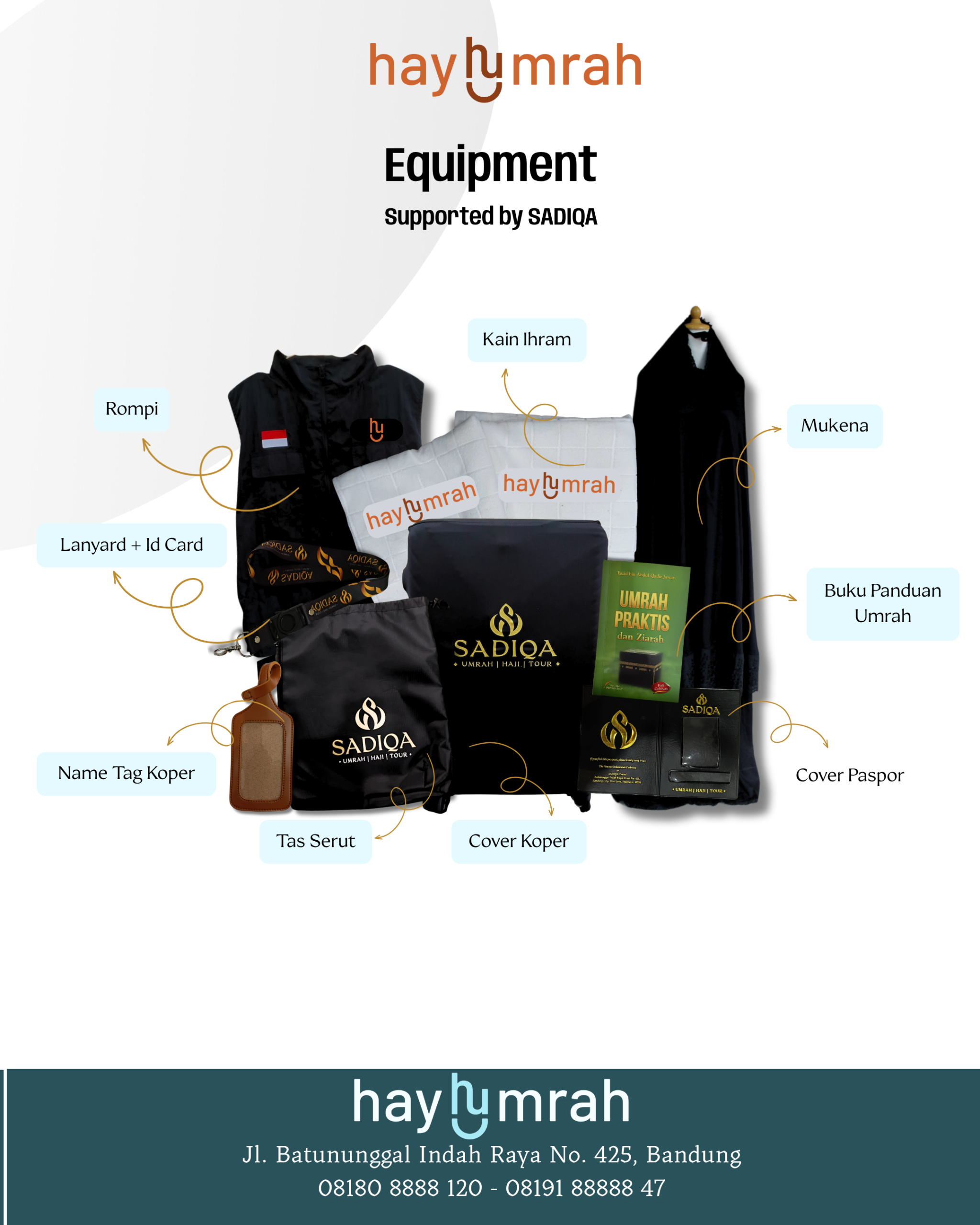Umrah Penuh Faedah 8 Oktober 2026_Equipment
